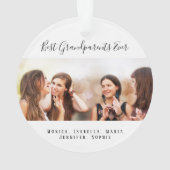 Aangepaste foto Beste grootouders Oosters kleinkin Ornament (achterkant)