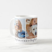 Aangepaste foto Beste hond Mam ooit Koffiemok (Voorkant links)