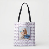 Aangepaste foto Beste hond Mam Tote Bag (Voorkant)