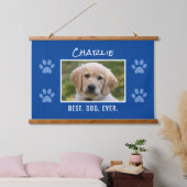 Aangepaste foto beste hond ooit hangend wandkleed (Slaapkamer)