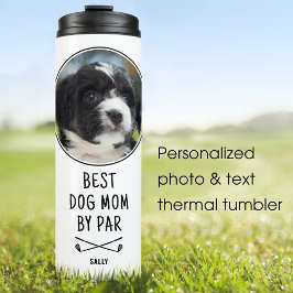 Aangepaste foto Beste hond papa door Par White Thermosbeker