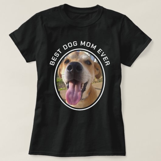 Aangepaste foto beste hond t-shirt (Design voorkant)
