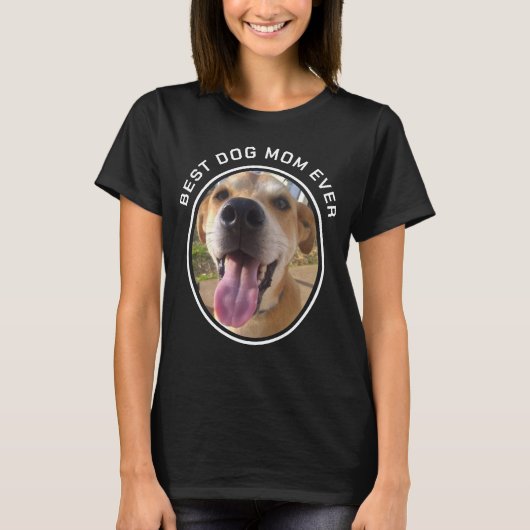 Aangepaste foto beste hond t-shirt (Voorkant)