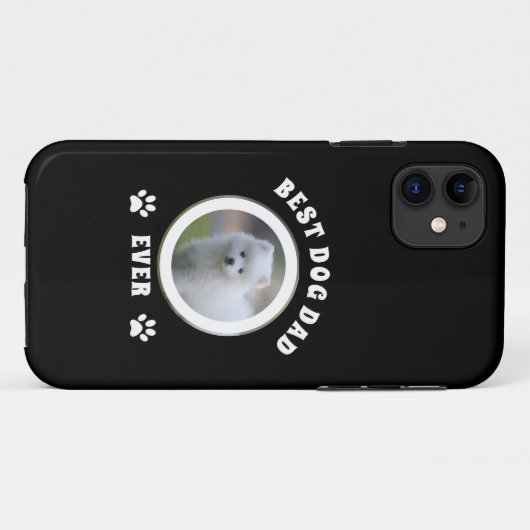 Aangepaste foto beste hond vader ooit Case-Mate iPhone case (Achterkant (horizontaal))