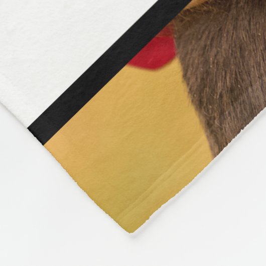 Aangepaste foto beste hond vader ooit fleece deken (Hoek)