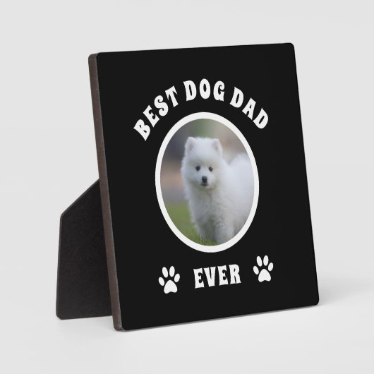 Aangepaste foto beste hond vader ooit fotoplaat (Voorkant)
