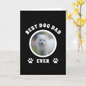 Aangepaste foto beste hond vader ooit kaart (Gele Bloem)
