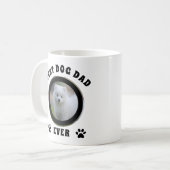 Aangepaste foto beste hond vader ooit koffiemok (Voorkant links)