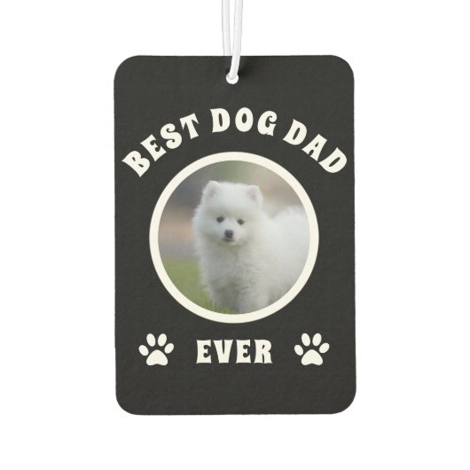 Aangepaste foto beste hond vader ooit luchtverfrisser (Achterkant)