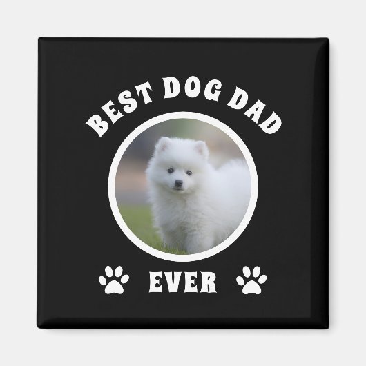 Aangepaste foto beste hond vader ooit magneet (Voorkant)