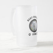 Aangepaste foto beste hond vader ooit matglas bierpul (Voorkant links)