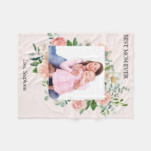 Aangepaste foto beste mam ooit fleece deken (Voorkant (Horizontaal))