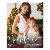 Aangepaste foto beste mam ooit foto afdruk (Voorkant)