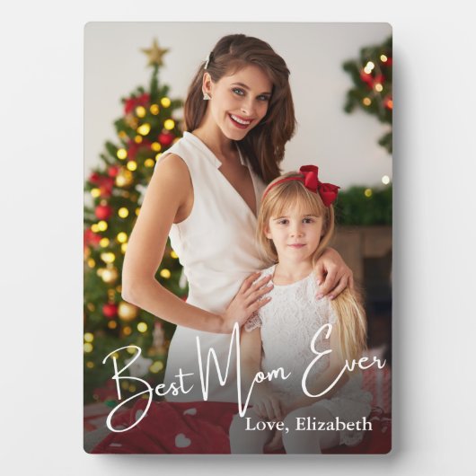 Aangepaste foto beste mam ooit fotoplaat (voorkant)