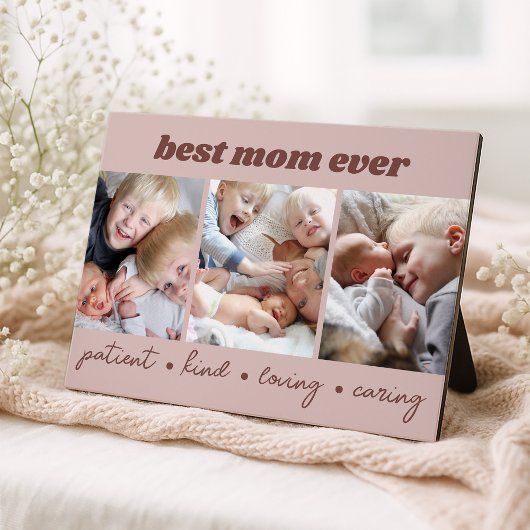 Aangepaste foto beste mam ooit fotoplaat