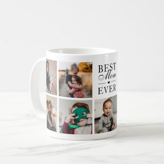 Aangepaste foto beste mam ooit koffiemok (Voorkant links)