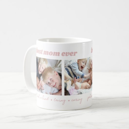 Aangepaste foto beste mam ooit koffiemok (Voorkant links)