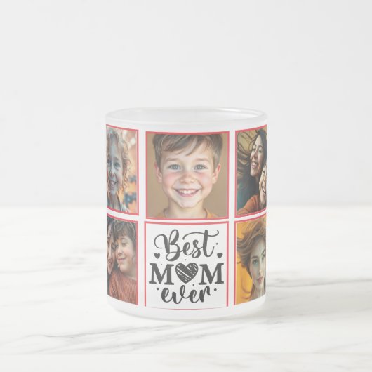 Aangepaste foto beste mam ooit matglas koffiemok (Center)