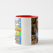 Aangepaste foto beste mam ooit tweekleurige koffiemok (Center)