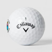 Aangepaste foto Beste mam, zwart wit Golfballen (Logo)