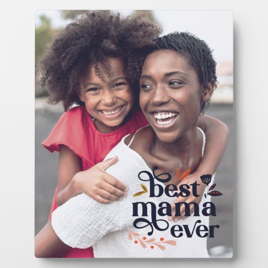Aangepaste foto beste mama ooit fotoplaat (Voorkant)