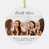 Aangepaste foto Beste MMA voor Kerstmis Keramisch Ornament (Voorkant)