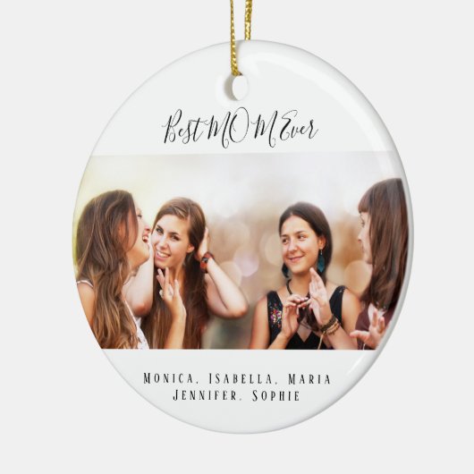 Aangepaste foto Beste MMA voor Kerstmis Keramisch Ornament (Links)