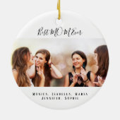 Aangepaste foto Beste MMA voor Kerstmis Keramisch Ornament (Achterkant)