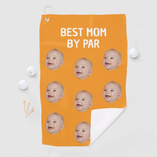 Aangepaste foto Beste moeder door par Gepersonalis Golfhanddoek (Insitu)
