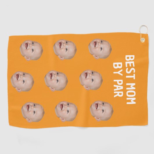 Aangepaste foto Beste moeder door par Gepersonalis Golfhanddoek (Horizontaal)