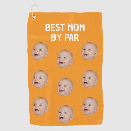 Aangepaste foto Beste moeder door par Gepersonalis Golfhanddoek (Voorkant)