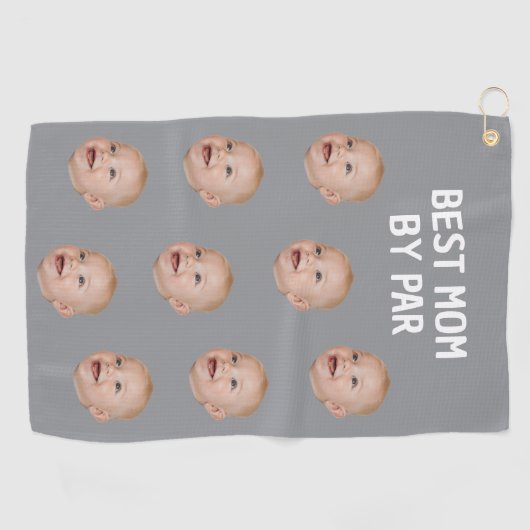 Aangepaste foto Beste moeder door par Gepersonalis Golfhanddoek (Horizontaal)