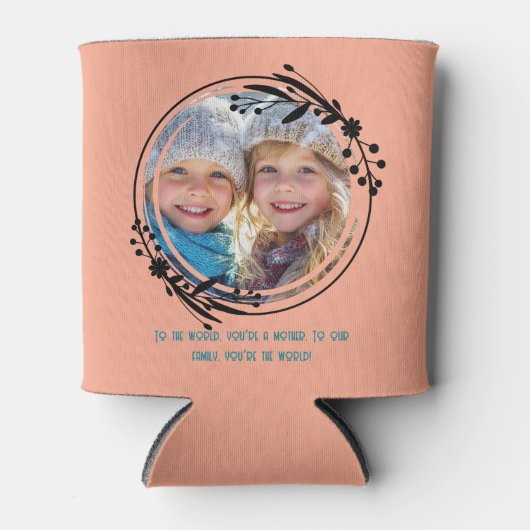 Aangepaste foto Beste moeder en familie moederdag Blikjeskoeler (Voorkant)