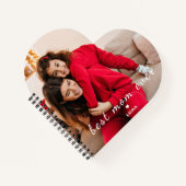 Aangepaste foto Beste moeder ooit Schattig hart Notitieboek (Voorkant)