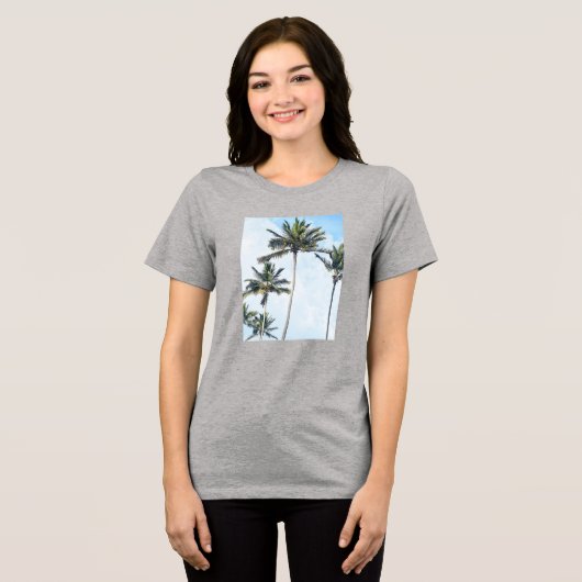 Aangepaste foto Beste moeder ooit (Voeg je eigen f Tri-Blend Shirt (Voorkant volledig)