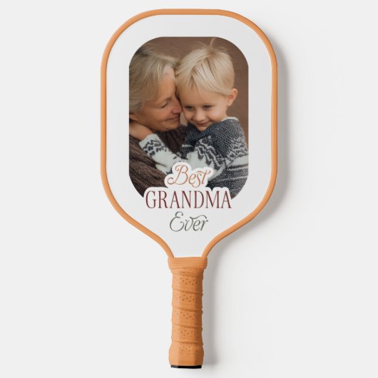 Aangepaste foto Beste oma ooit Pickleball Paddle (Achterkant)
