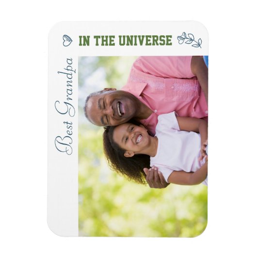 Aangepaste foto - Beste opa in het universum Magneet (Verticaal)