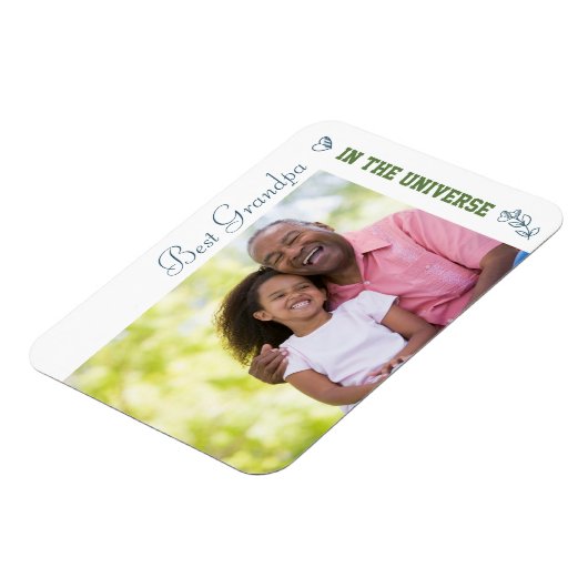 Aangepaste foto - Beste opa in het universum Magneet (Linkerzijde)