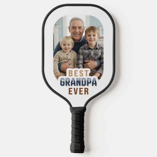 Aangepaste foto Beste opa ooit Pickleball Paddle (Achterkant)