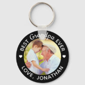 Aangepaste foto beste opa ooit sleutelhanger (Voorkant)