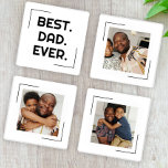 Aangepaste foto Beste pap ooit Onderzetter Set<br><div class="desc">Eenvoudig uw eigen unieke acrylplaat van Ricaso aan te passen - voeg uw eigen foto's of kunst en tekst toe aan deze geweldige set - maakt een prachtig uniek keepastisch of cadeauidee - beste vader ooit.</div>