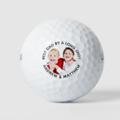 Aangepaste foto Beste papa door een lange opname g Golfballen (Voorkant)