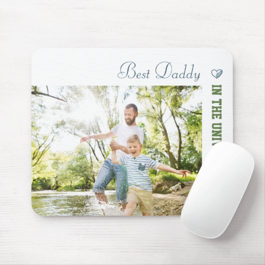 Aangepaste foto - Beste papa in het universum Muismat (Met muis)