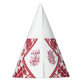 Aangepaste foto Beste papa ooit Arabisch patroon Feesthoedjes (Achterkant)