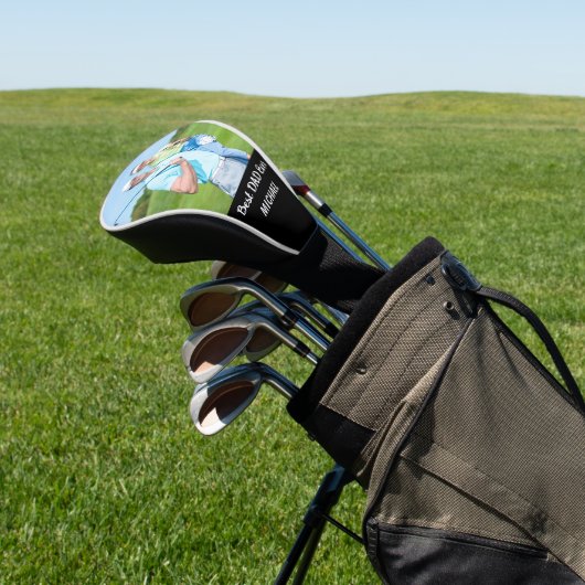 Aangepaste foto Beste papa ooit gepersonaliseerd c Golfheadcover (Insitu)