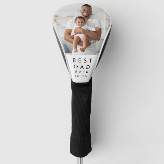 Aangepaste foto Beste papa ooit Golfheadcover (Voorkant)