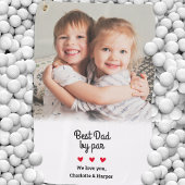 Aangepaste foto beste papa van par vadersdag golfe golfhanddoek