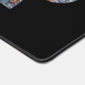 Aangepaste Foto "Beste Pop Ooit" Zwart Modern Bureaumat (Hoek)