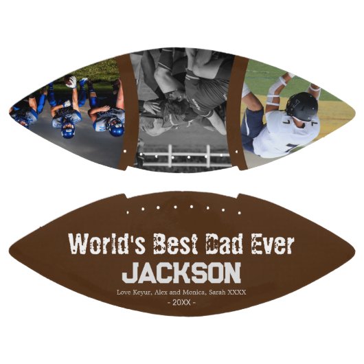 Aangepaste foto beste vader ooit american football (Panelen)