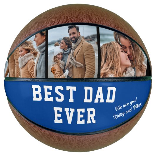 Aangepaste foto beste vader ooit basketbal (Voorkant)